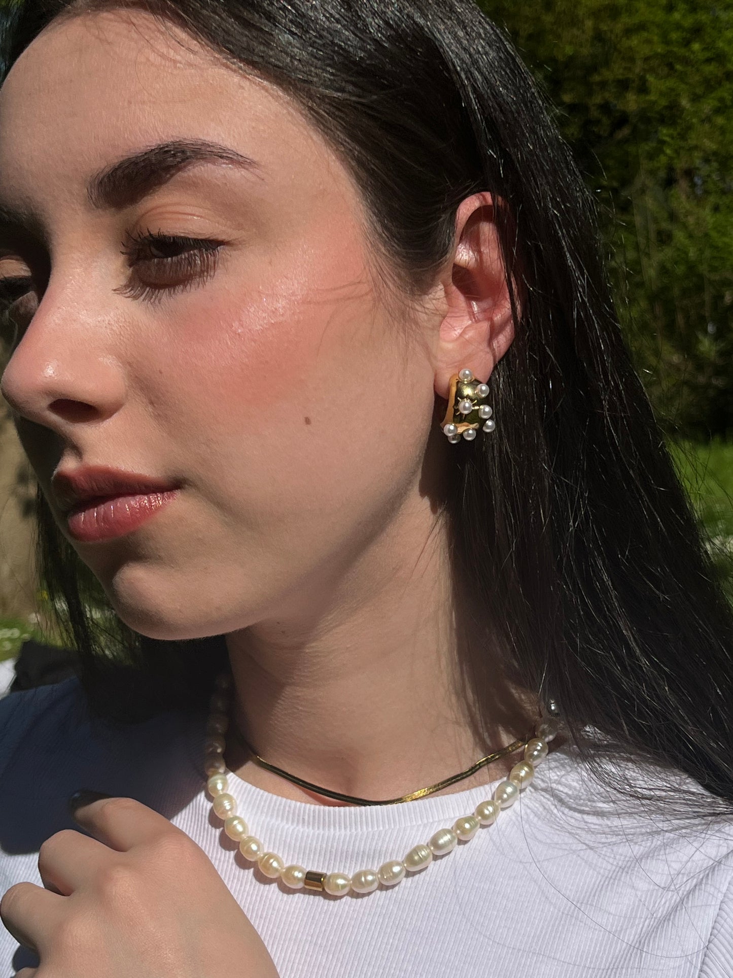 Orecchini Perla Moon