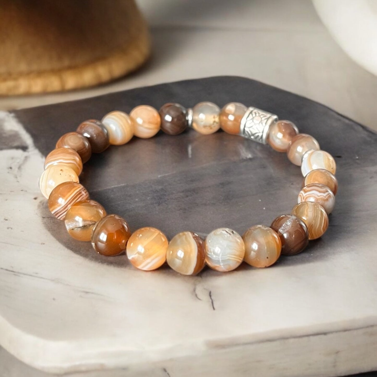Bracciale Agata Marrone