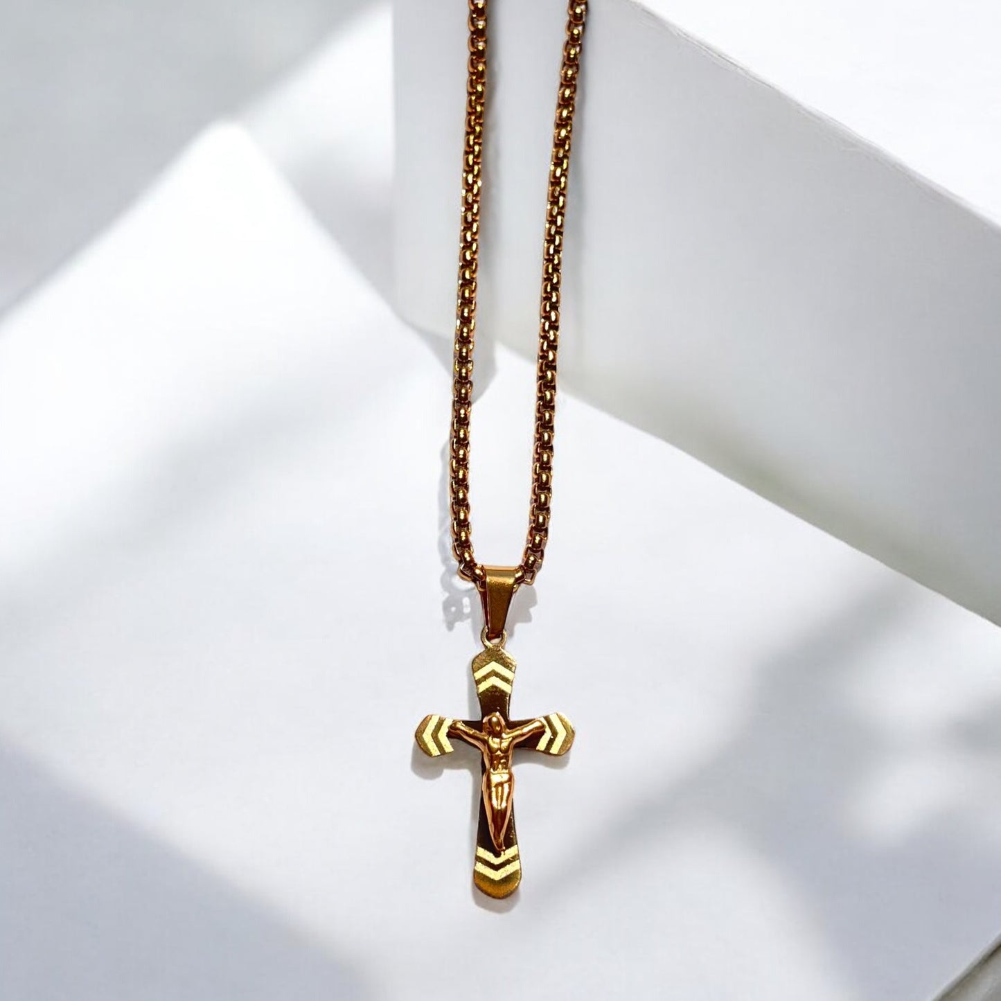 Collana STRIATED CROSS