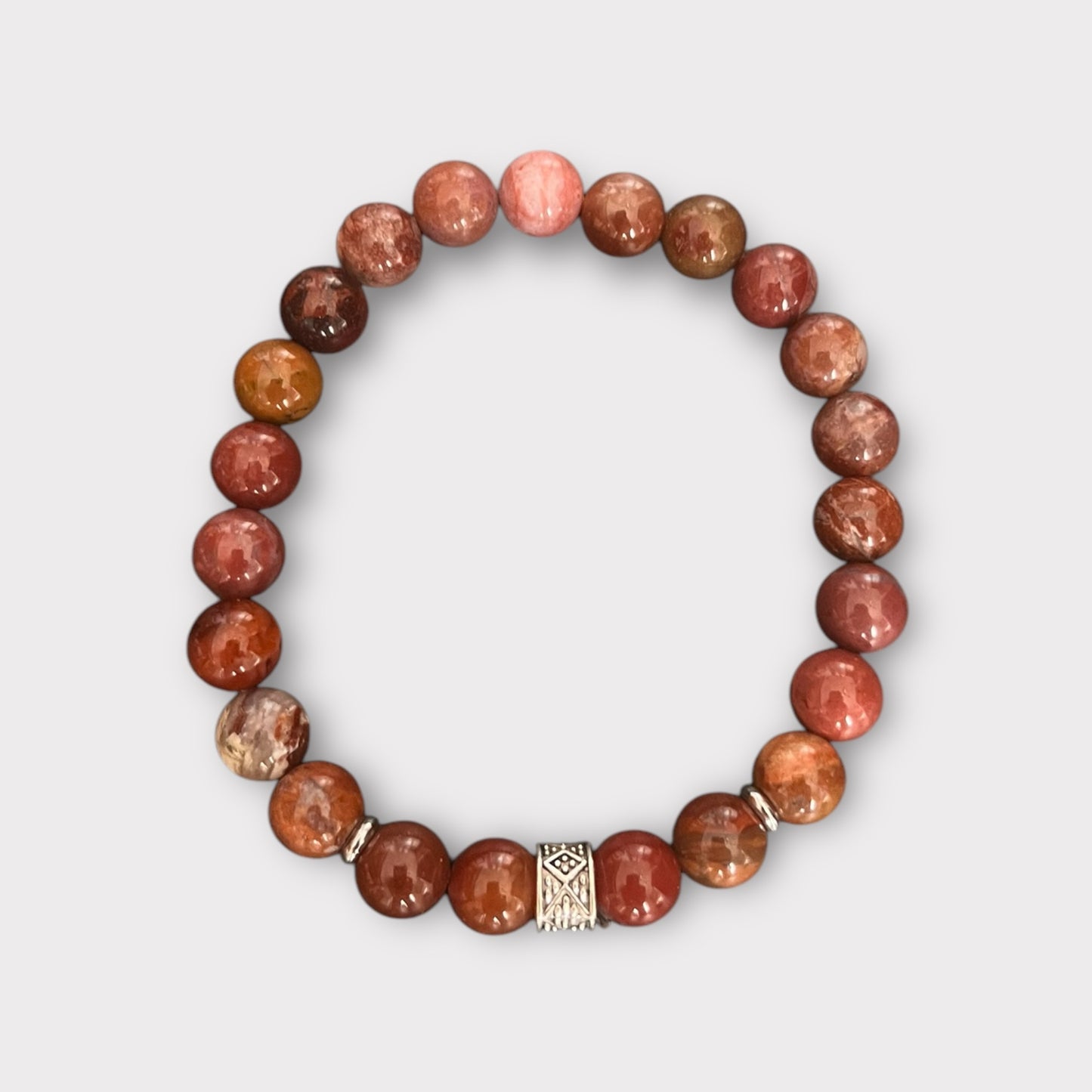 Bracciale Diaspro Marron-Rosé