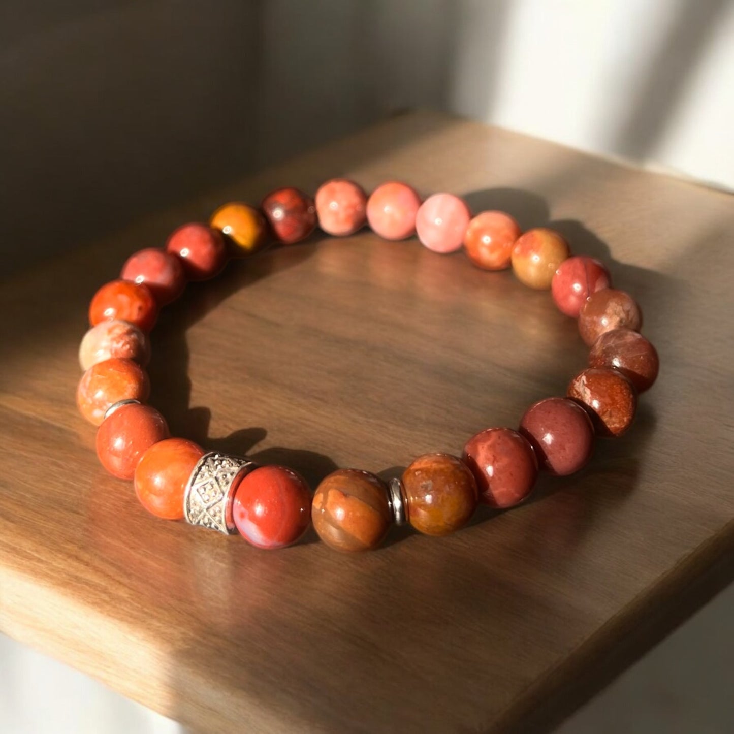 Bracciale Diaspro Marron-Rosé