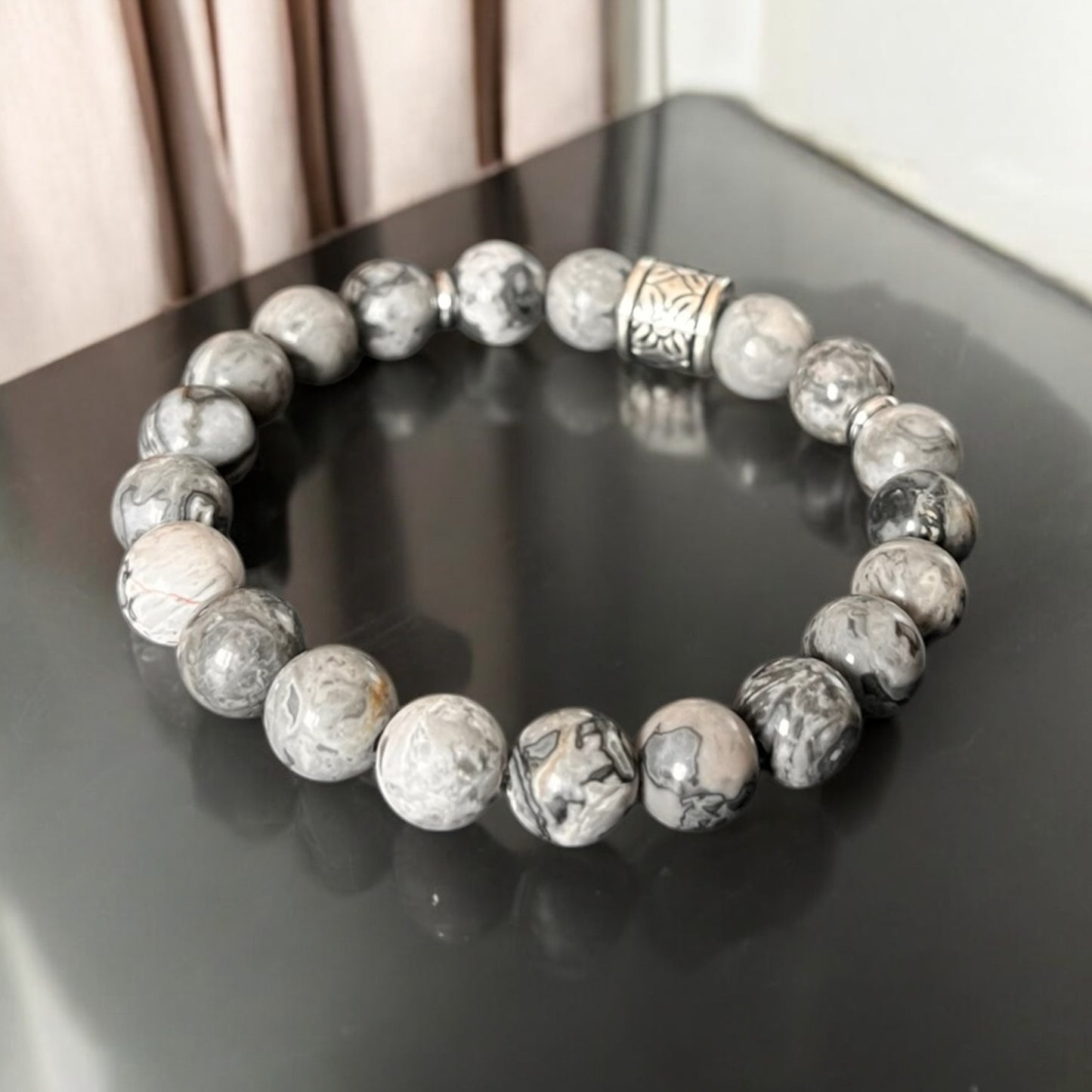 Bracciale Diaspro Grey