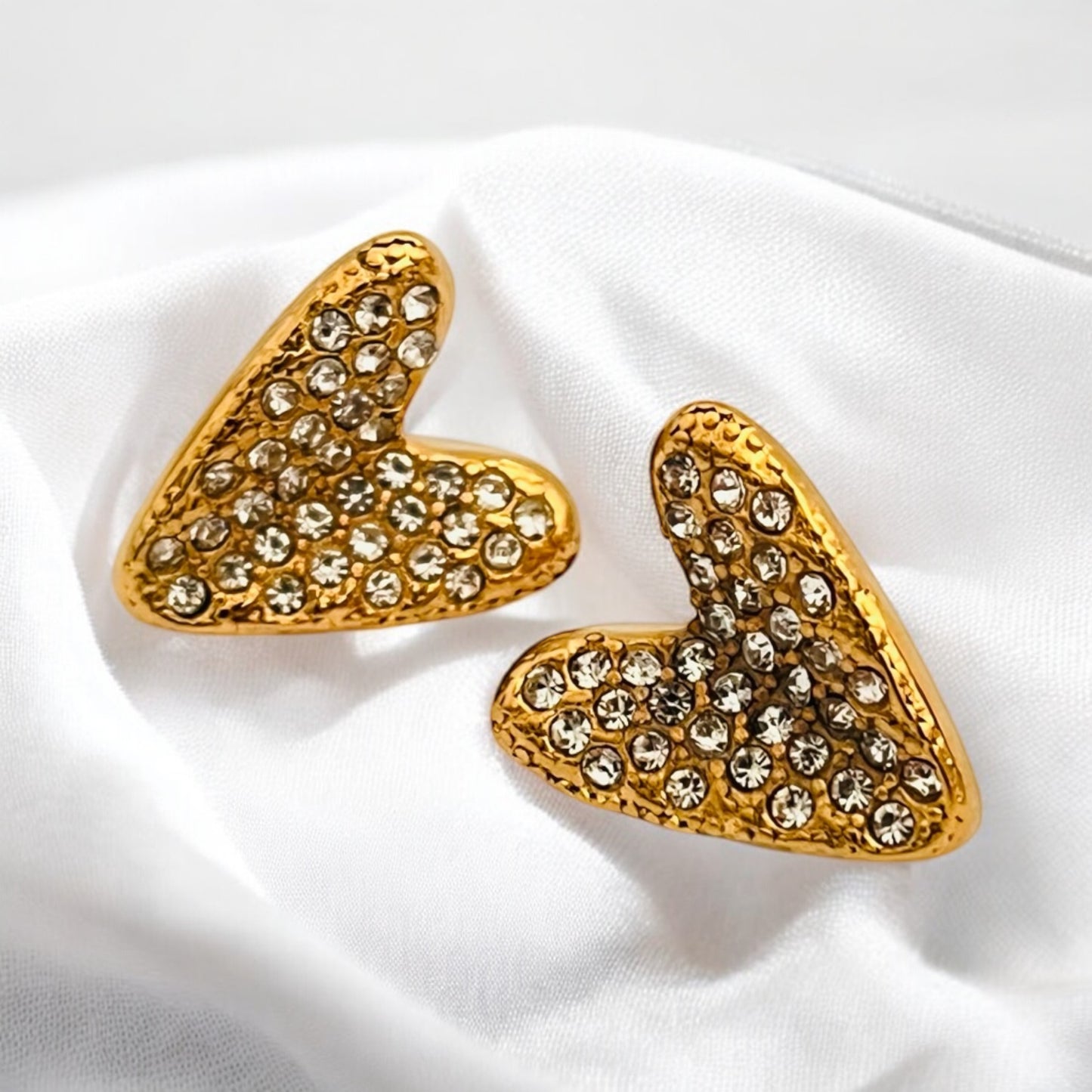 Orecchini Heart Pavé
