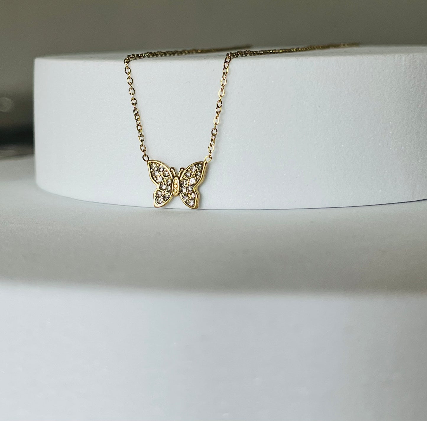 Collana Butterfly Pavé