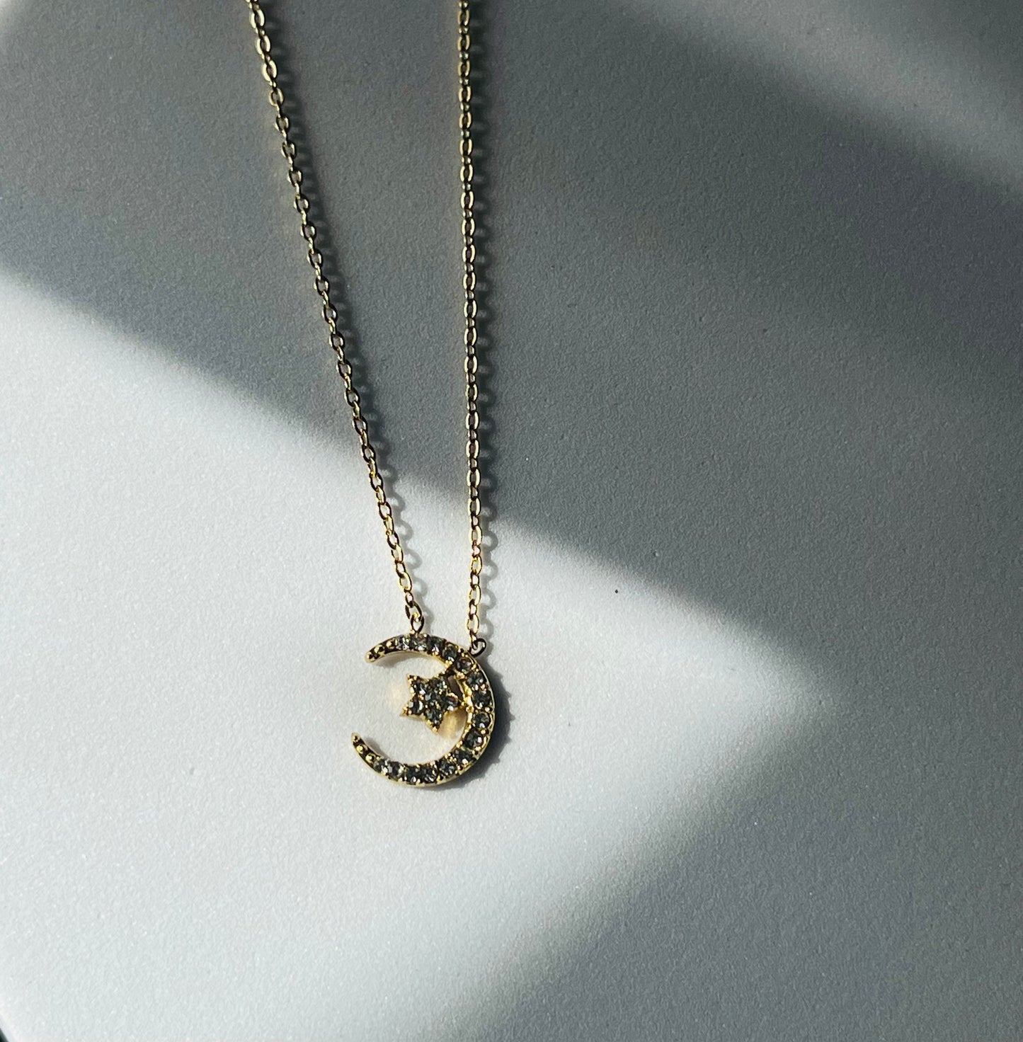 Collana Moon Pavé