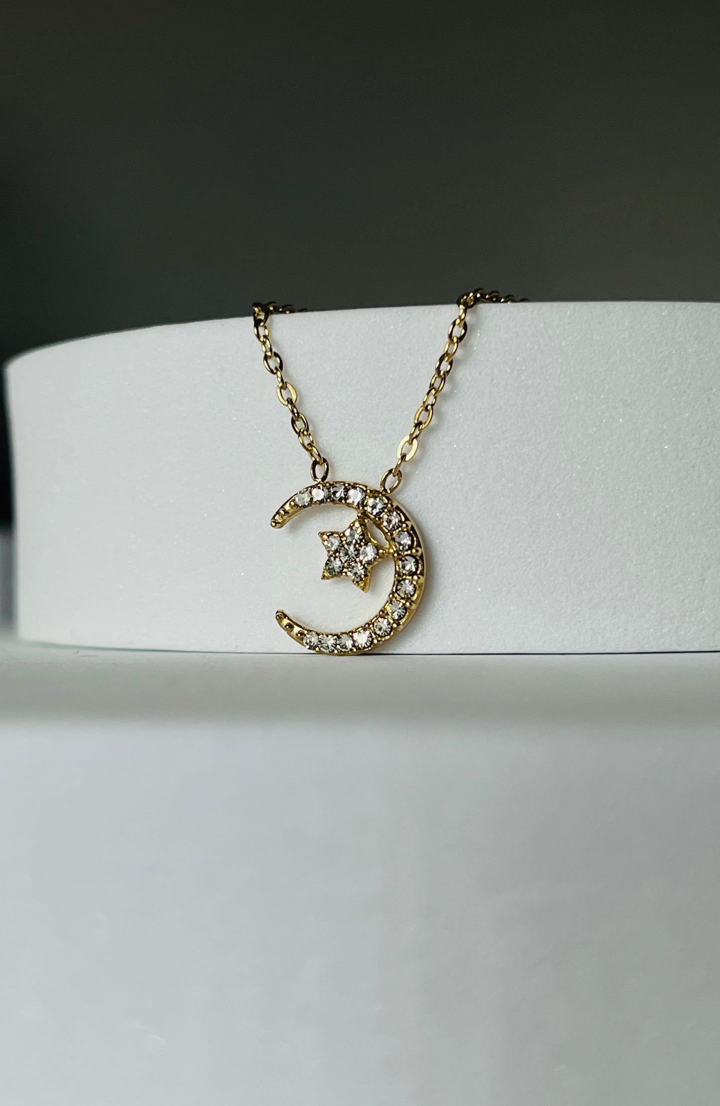 Collana Moon Pavé