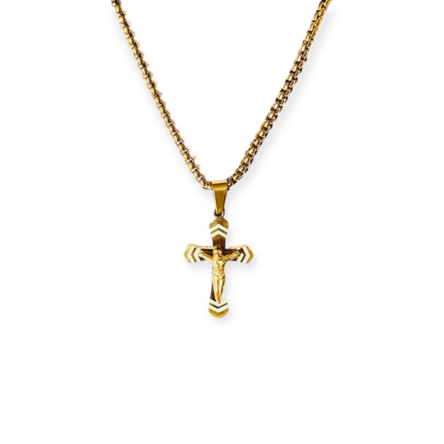 Collana STRIATED CROSS