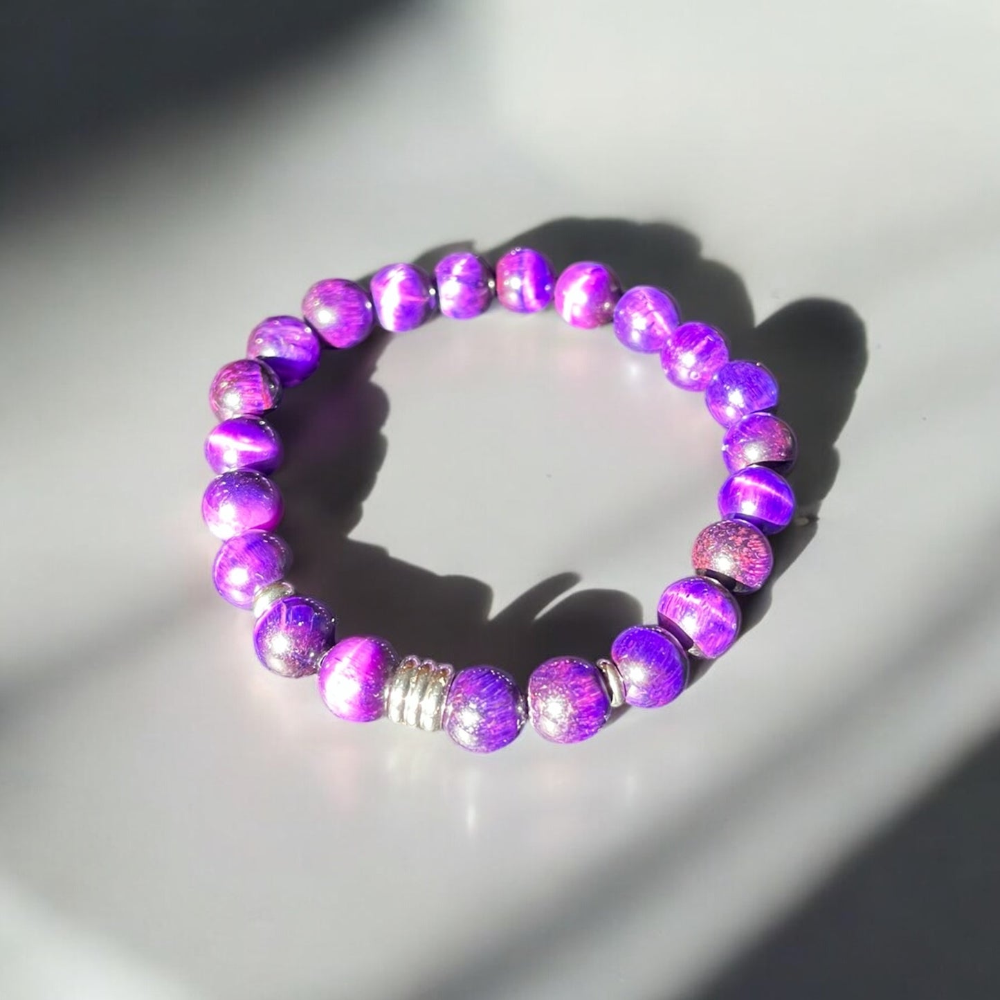 Bracciale Occhio di Tigre Viola