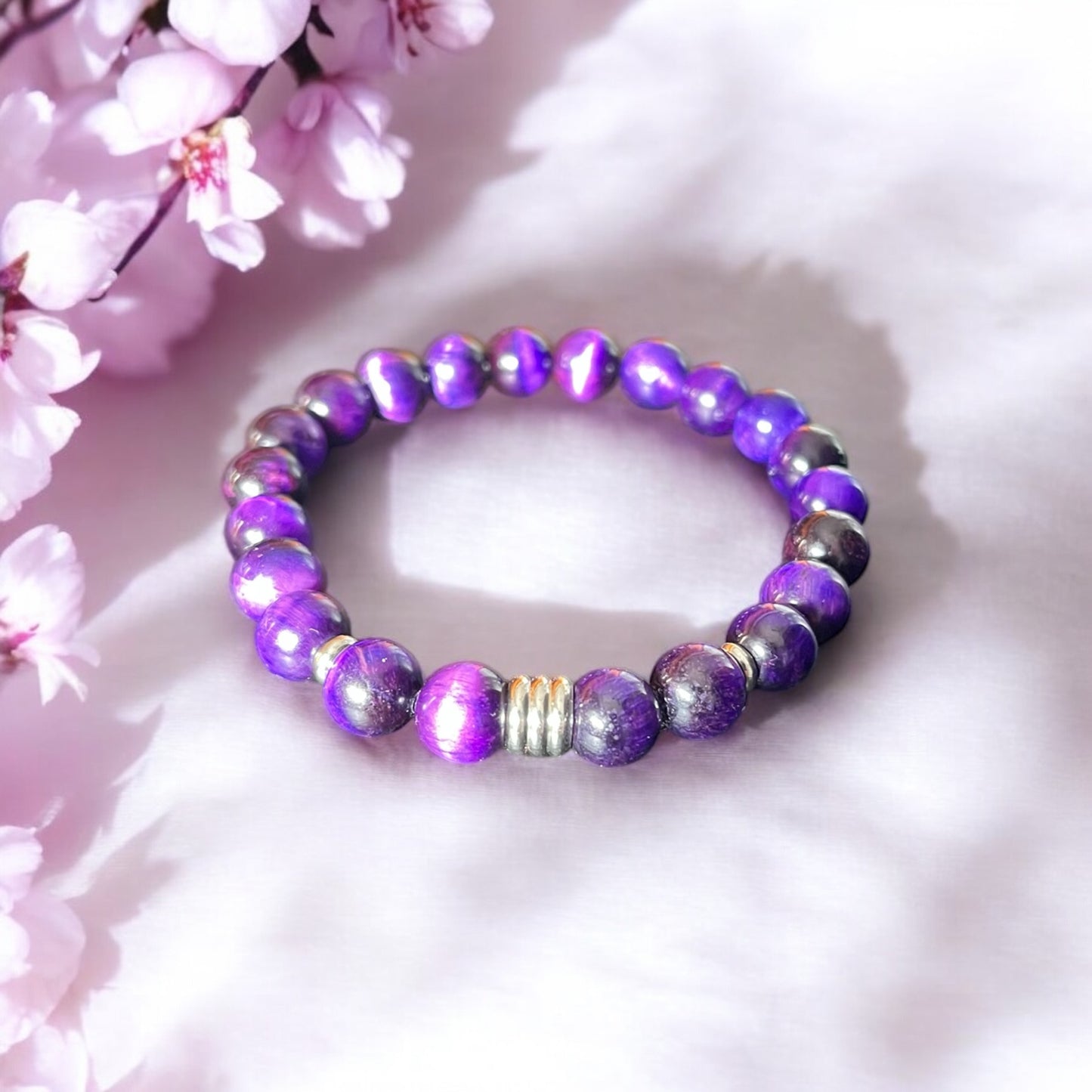 Bracciale Occhio di Tigre Viola