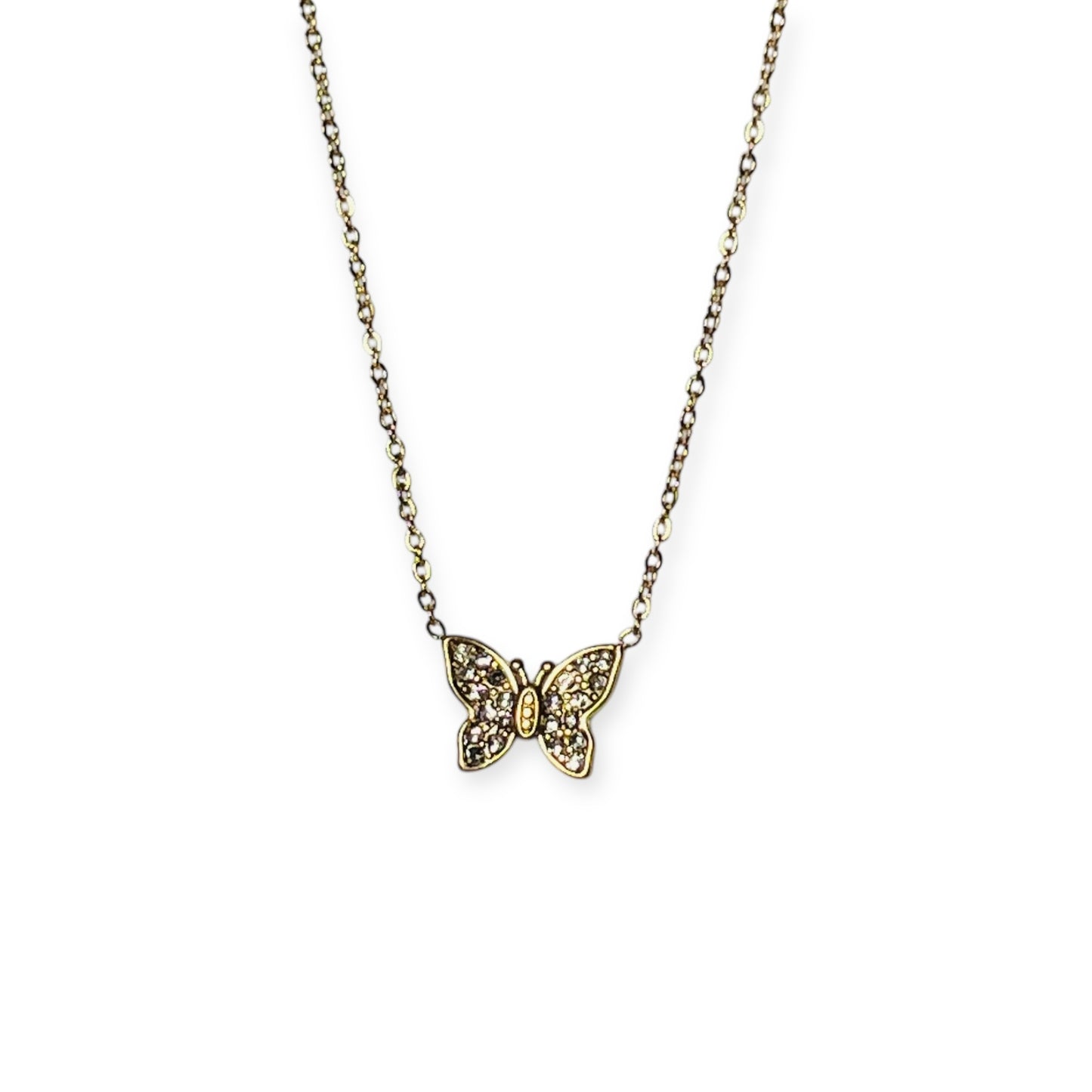 Collana Butterfly Pavé