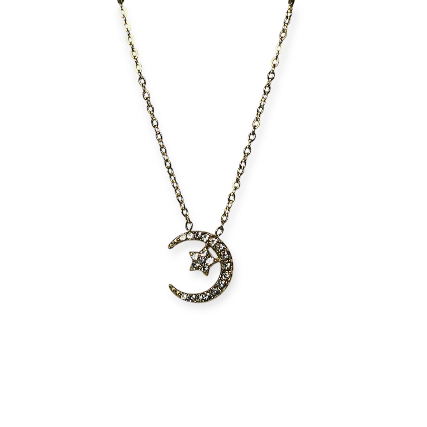 Collana Moon Pavé