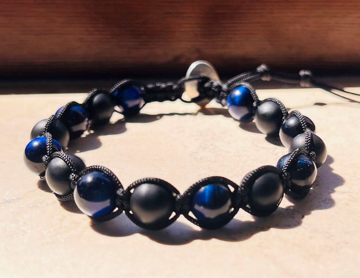 Bracciale Shamballa Nero Azzurri