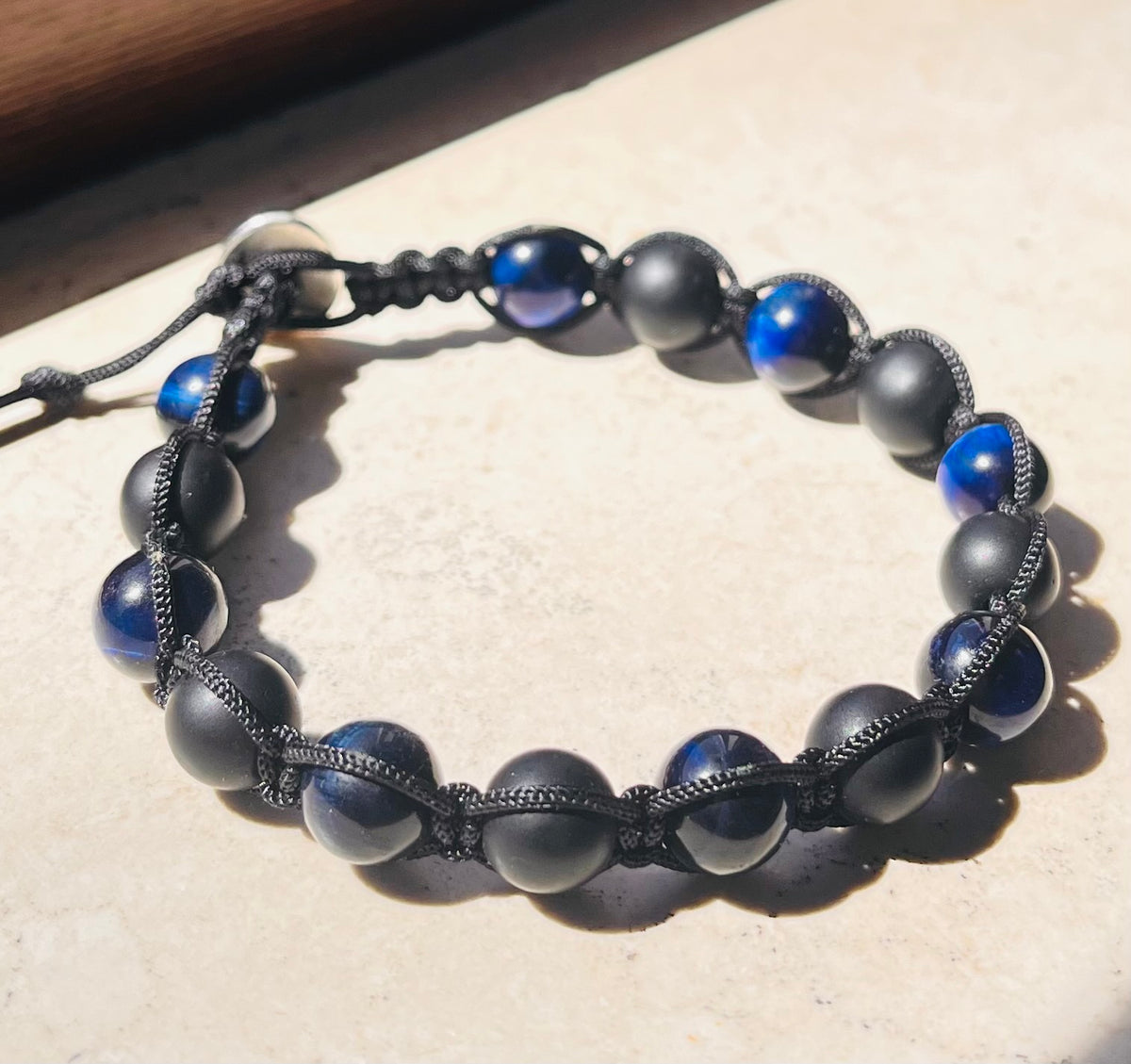 Bracciale Shamballa Nero Azzurri