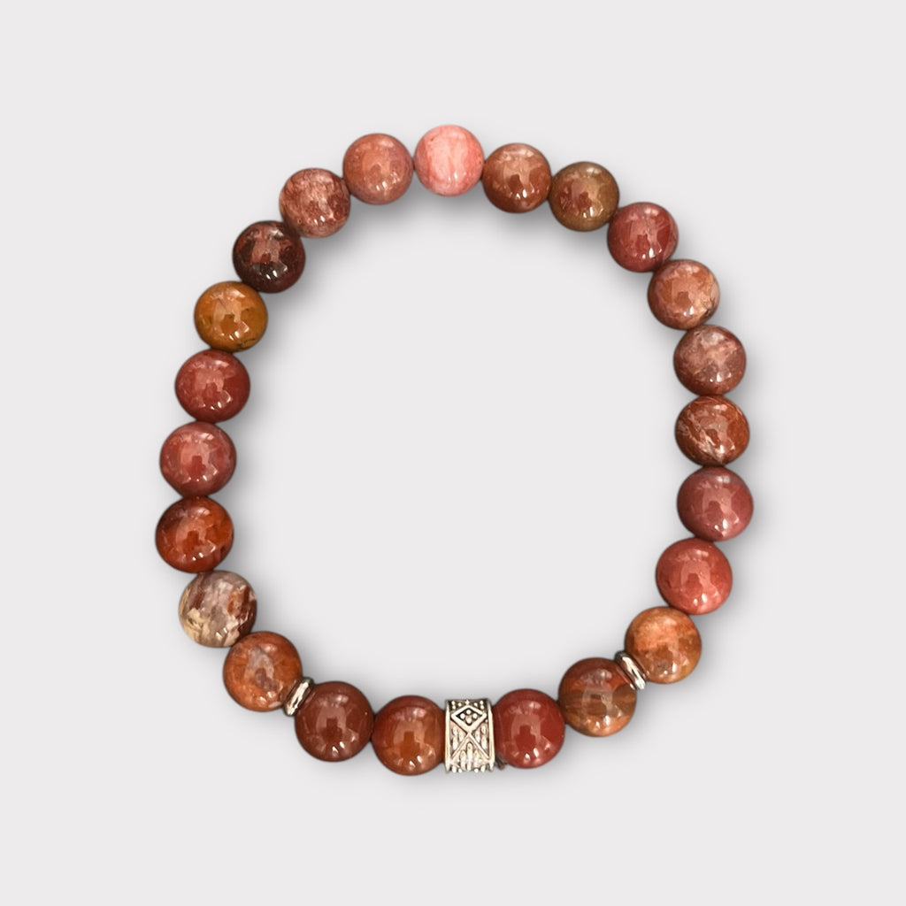 Bracciale Diaspro Marron-Rosé