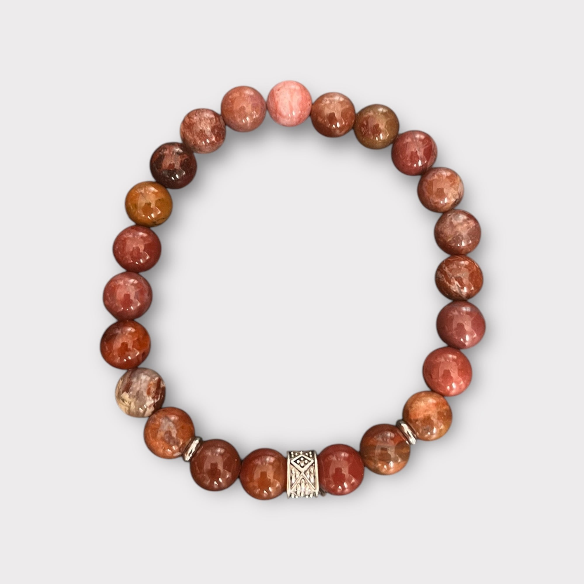 Bracciale Diaspro Marron-Rosé