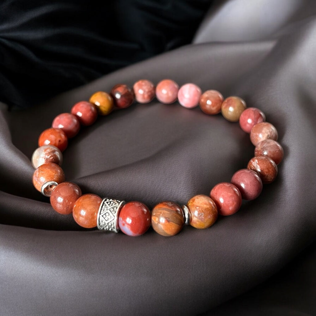 Bracciale Diaspro Marron-Rosé