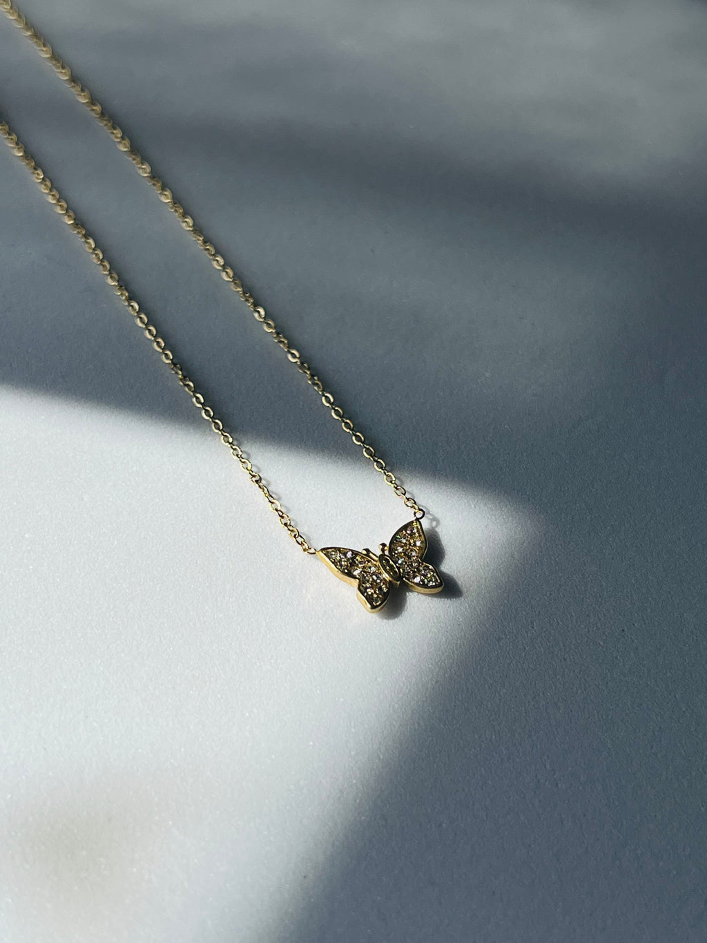 Collana Butterfly Pavé
