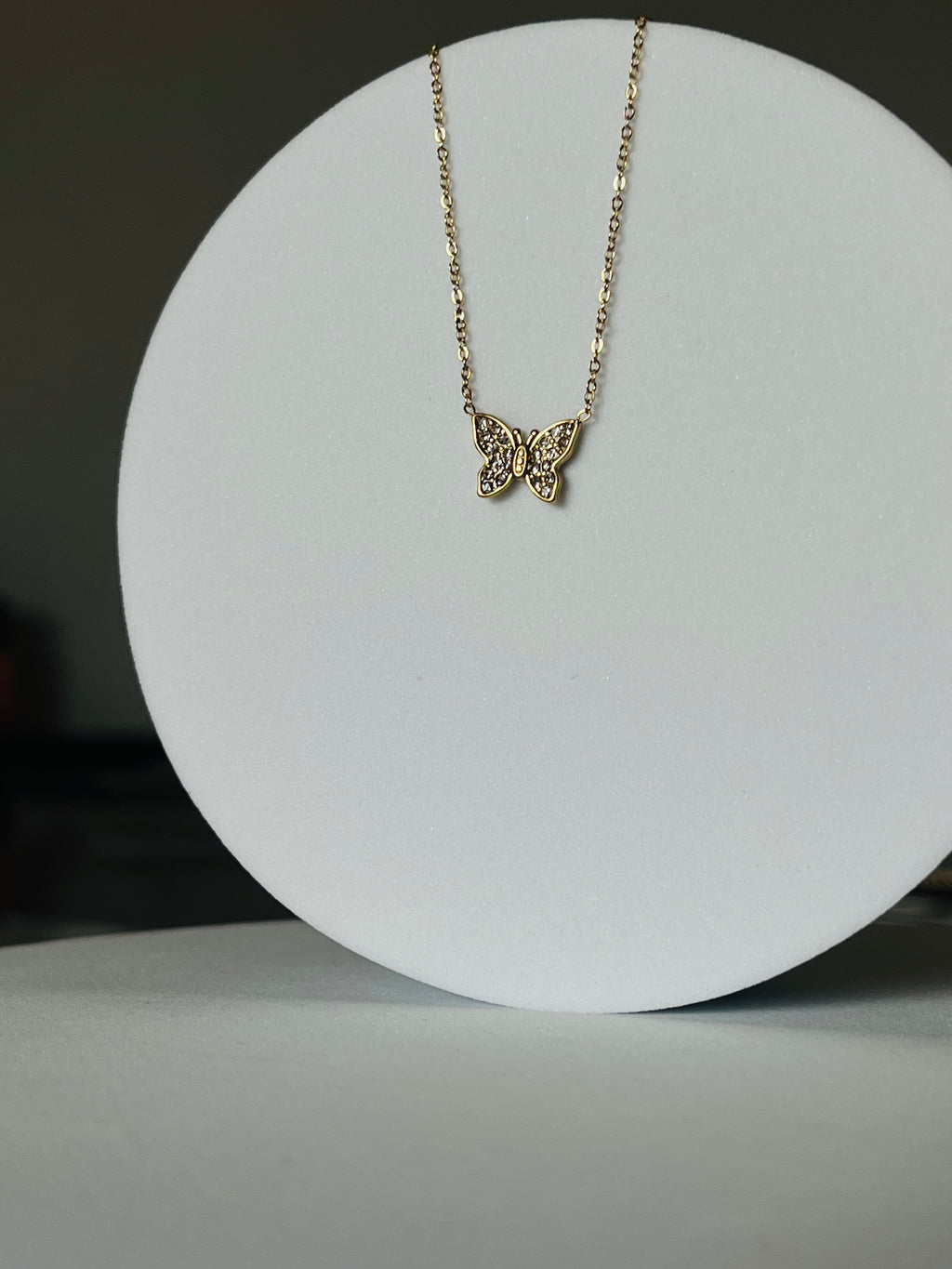 Collana Butterfly Pavé