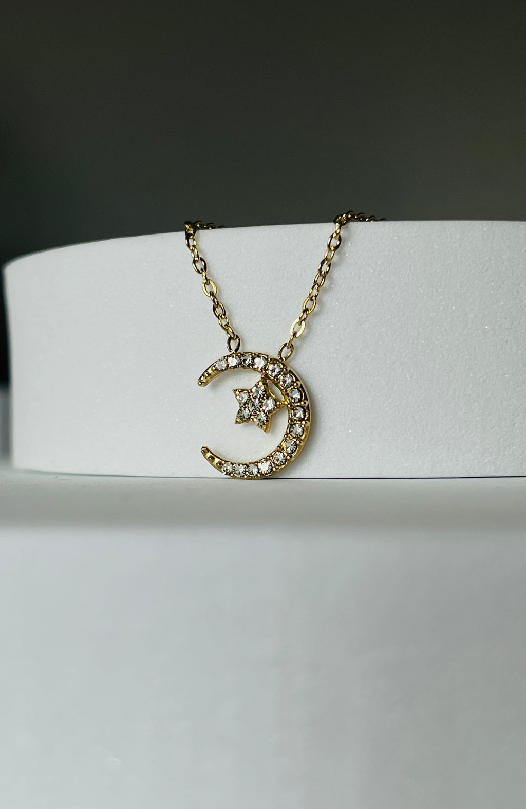 Collana Moon Pavé