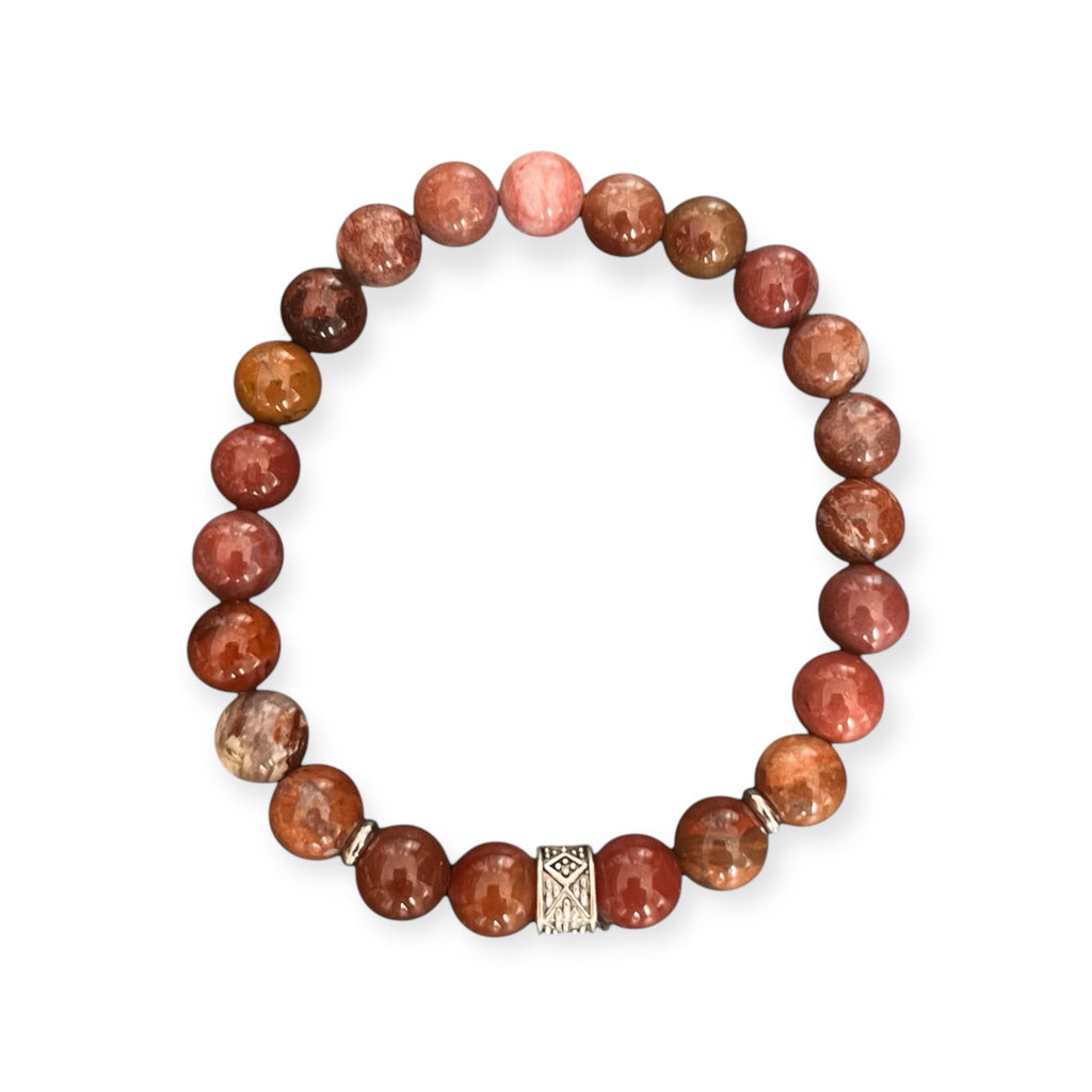 Bracciale Diaspro Marron-Rosé