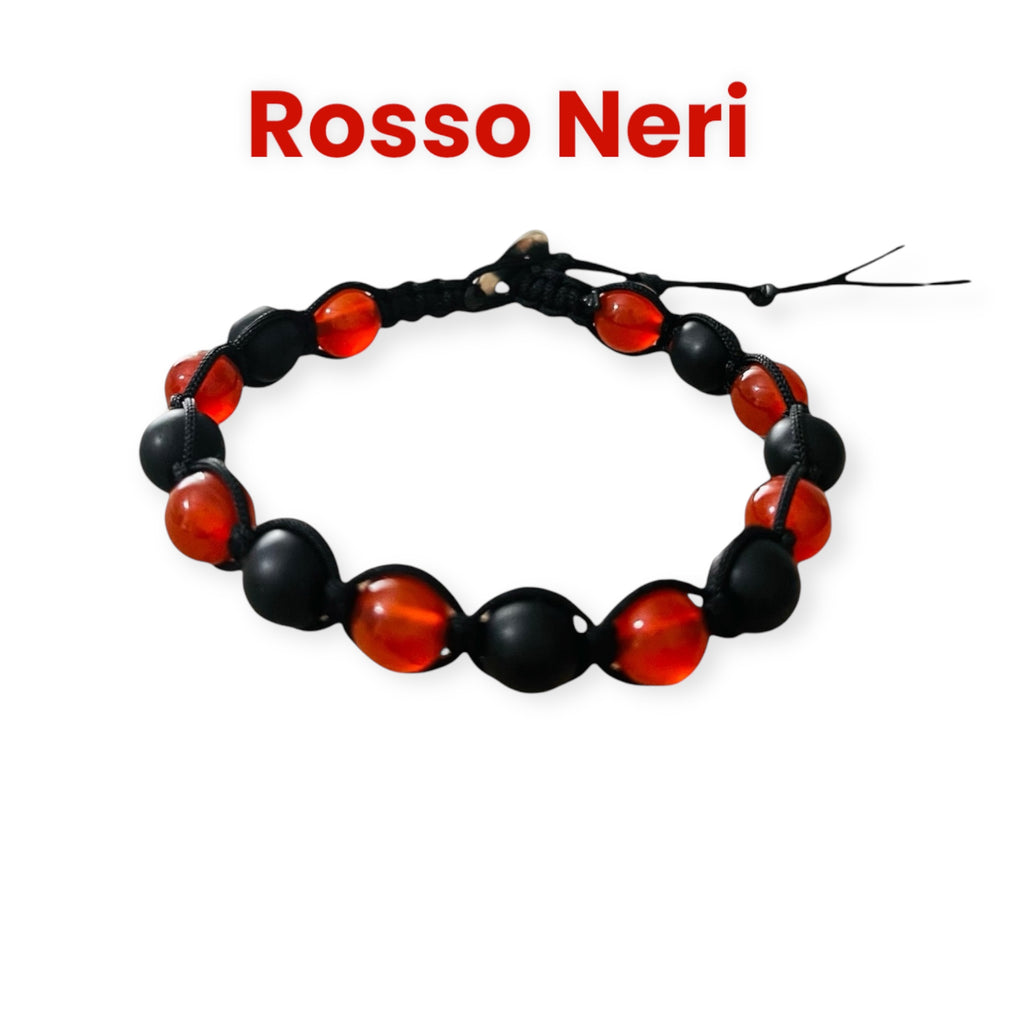 Bracciale Shamballa Rosso Neri