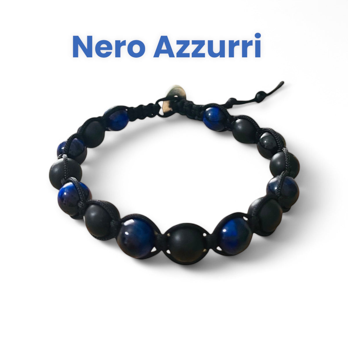 Bracciale Shamballa Nero Azzurri
